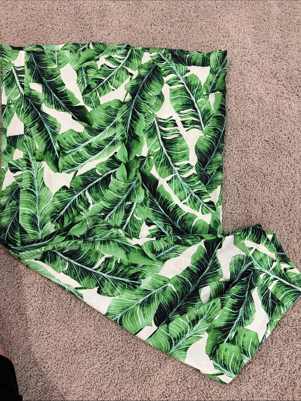 Tropical Green Wide Leg Jumpsuit / Pants